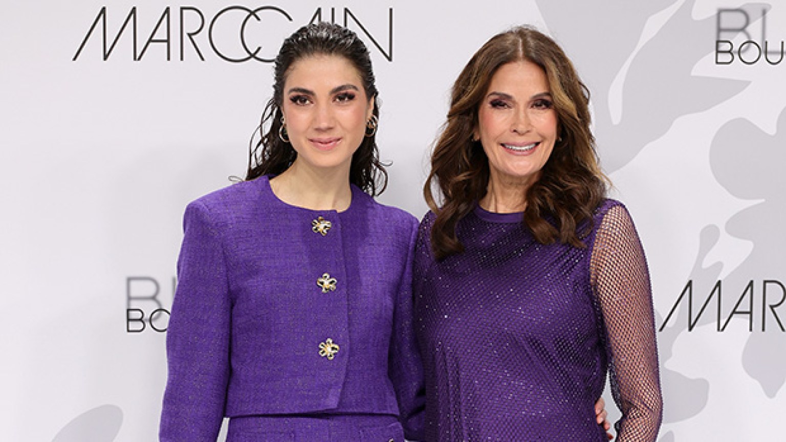 Teri Hatcher And Daughter Emerson Rock Purple Outfits In Berlin Hollywood Life 8966