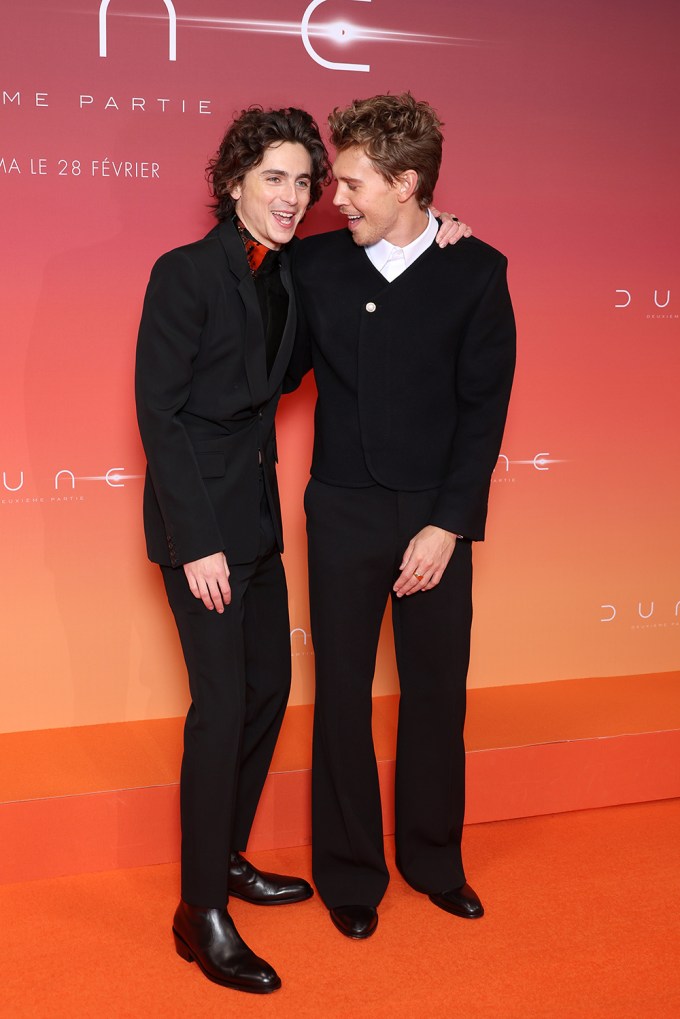 Timothée Chalamet and Austin Butler at the Paris Premiere