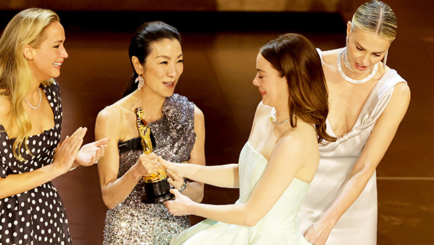 Did Michelle Yeoh Snub Emma Stone at the 2024 Oscars? Inside Their Exchange
