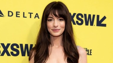 Anne Hathaway at the world premiere of "The Idea of You" at the 2024 SXSW Conference and Festival