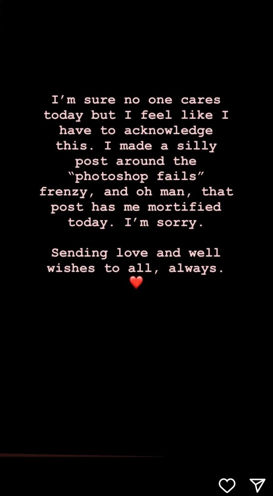 Blake Lively's Instagram message