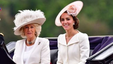 Queen Camilla and Princess Kate