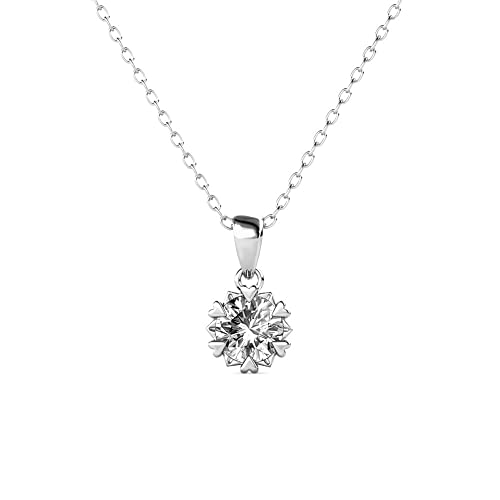 Cate & Chloe Flower Pendant Dainty Necklace