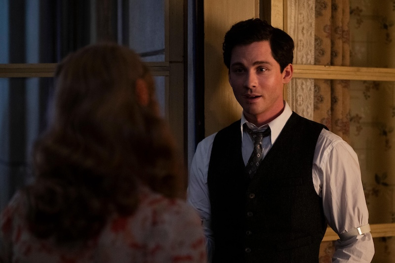 Logan Lerman in a scene from We Were the Lucky Ones 