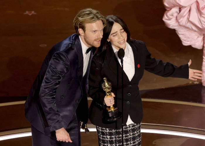 Finneas and Billie at the Oscars 2024
