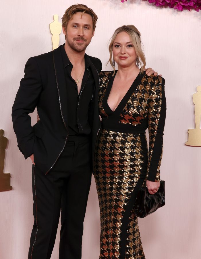 Ryan Gosling and Mandi Gosling at the 2024 Oscars