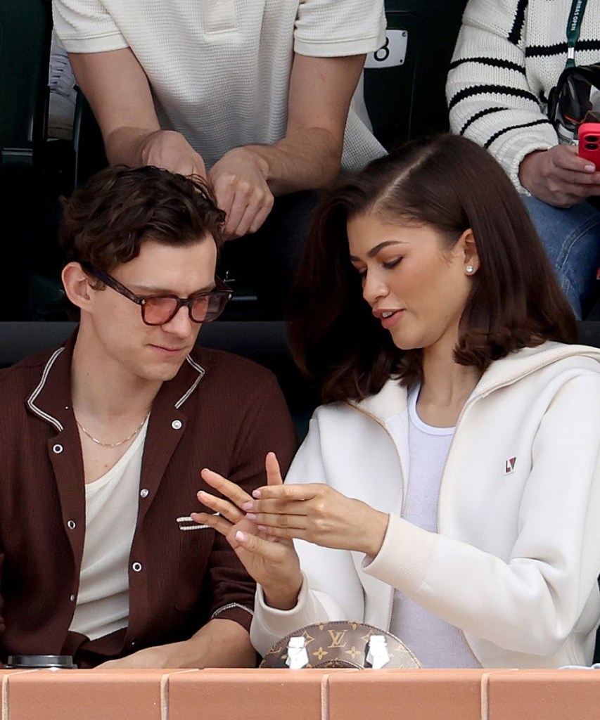 Tom Holland and Zendaya at the 2024 BNP Paribas Open