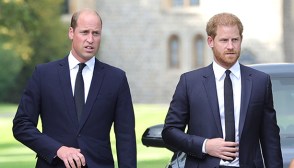 Prince William and Prince Harry walking