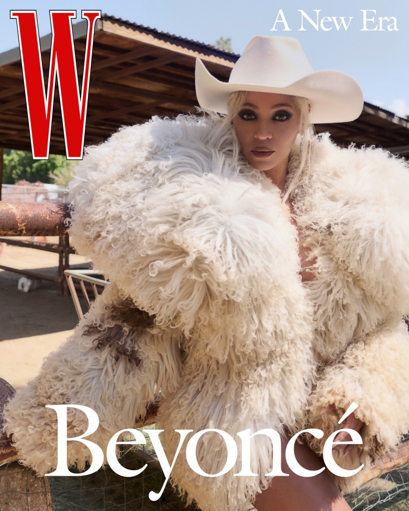 Beyonce on the cover of W magazine in March 2024