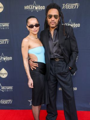 Zoe Kravitz and Lenny Kravitz