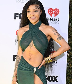 GloRilla at the 2024 iHeartRadio Music Awards held at the Dolby Theatre on April 1, 2024 in Los Angeles, California. (Photo by Gilbert Flores/Billboard via Getty Images)