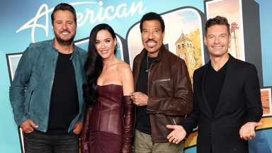 Luke Bryan, Katy Perry, Lionel Richie and Ryan Seacrest at the American Idol Top 10 event