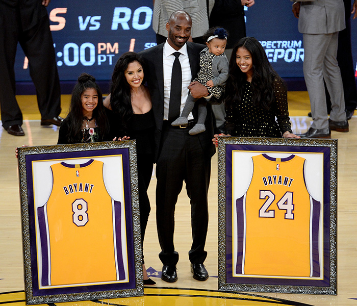 Kobe Bryant, Vanessa Bryant and their daughters