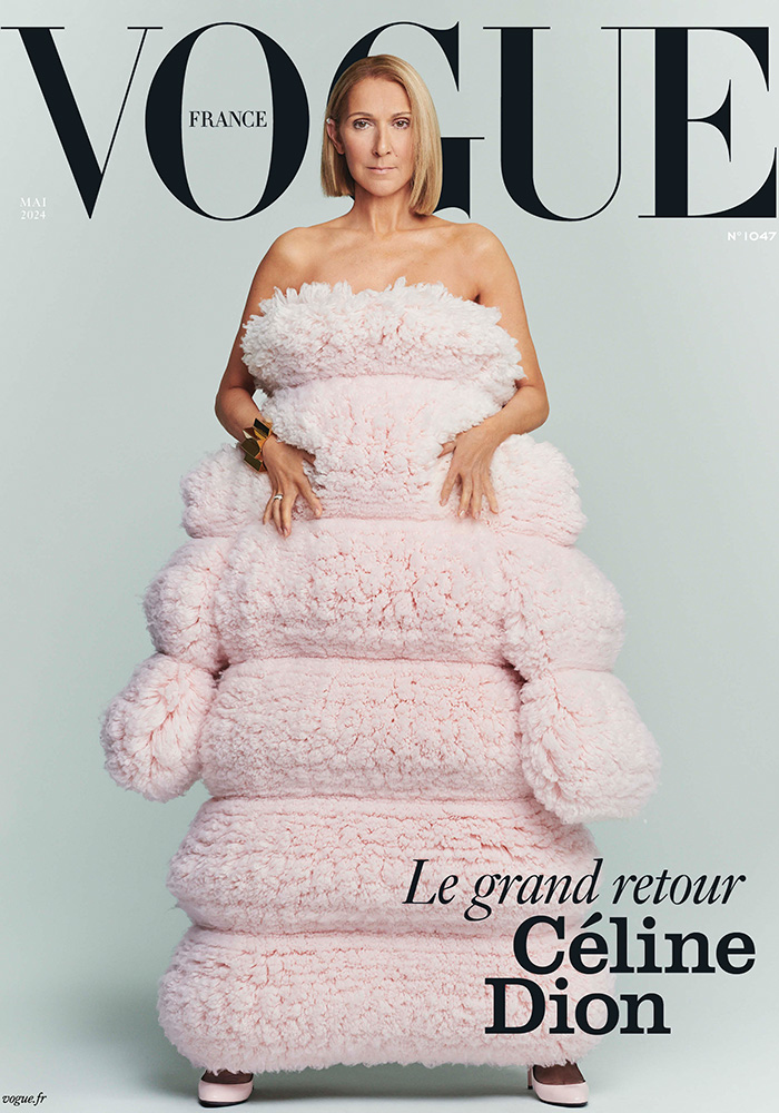 Celine Dion on the 2024 cover of French Vogue