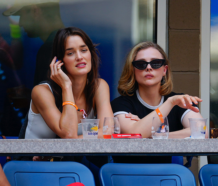 Kate Harrison and Chloe Grace Moretz at the US Open