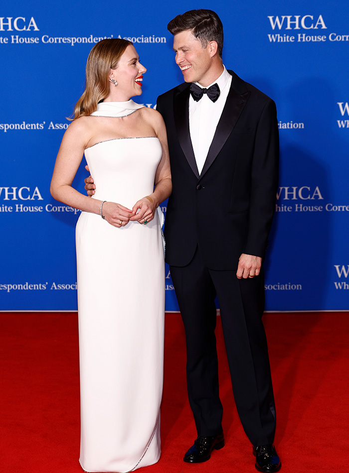Scarlett Johansson and Colin Jost at the White House Correspondents' Dinner