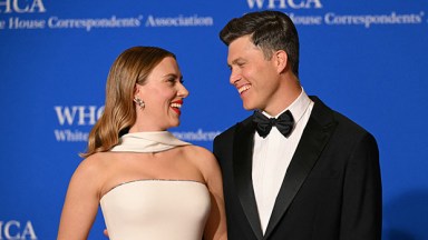 Scarlett Johansson and Colin Jost at the White House Correspondents Dinner
