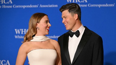 Scarlett Johansson and Colin Jost at the White House Correspondents Dinner