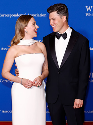 Scarlett Johansson and Colin Jost at the 2024 White House Correspondents Dinner