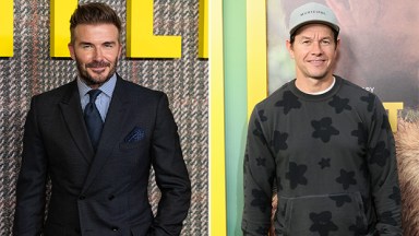 David Beckham and Mark Wahlberg