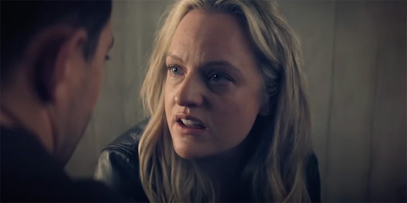Elisabeth Moss in a scene from “The Veil”.