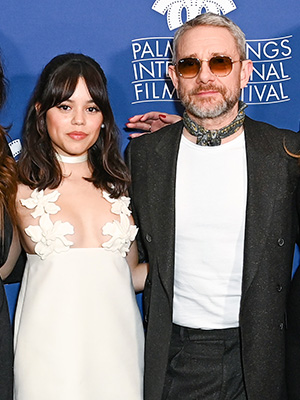 Jenna Ortega and Martin Freeman