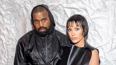 Kanye West and Bianca Censori wearing black outfits
