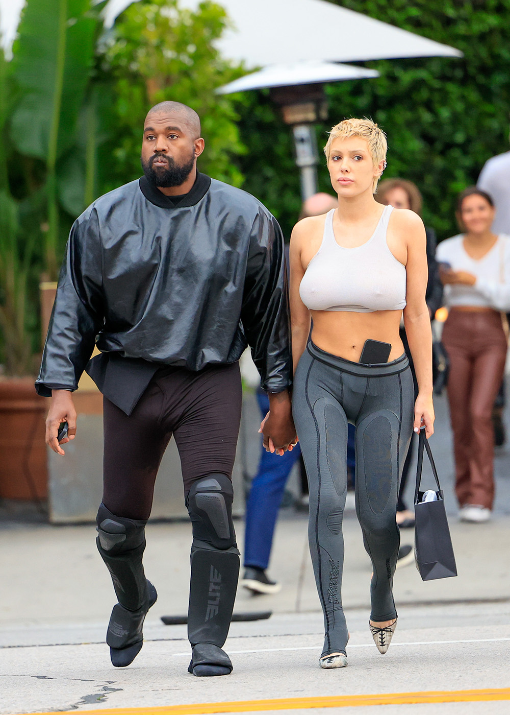 Kanye West s Wife Bianca Censori Ditches Underwear in Sheer Dress