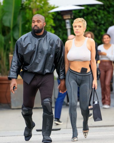 LOS ANGELES, CA - MAY 13: Kanye West and Bianca Censori are seen on May 13, 2023 in Los Angeles, California.  (Photo by Rachpoot/Bauer-Griffin/GC Images)