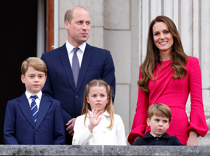 El príncipe William, la princesa Kate y sus hijos 