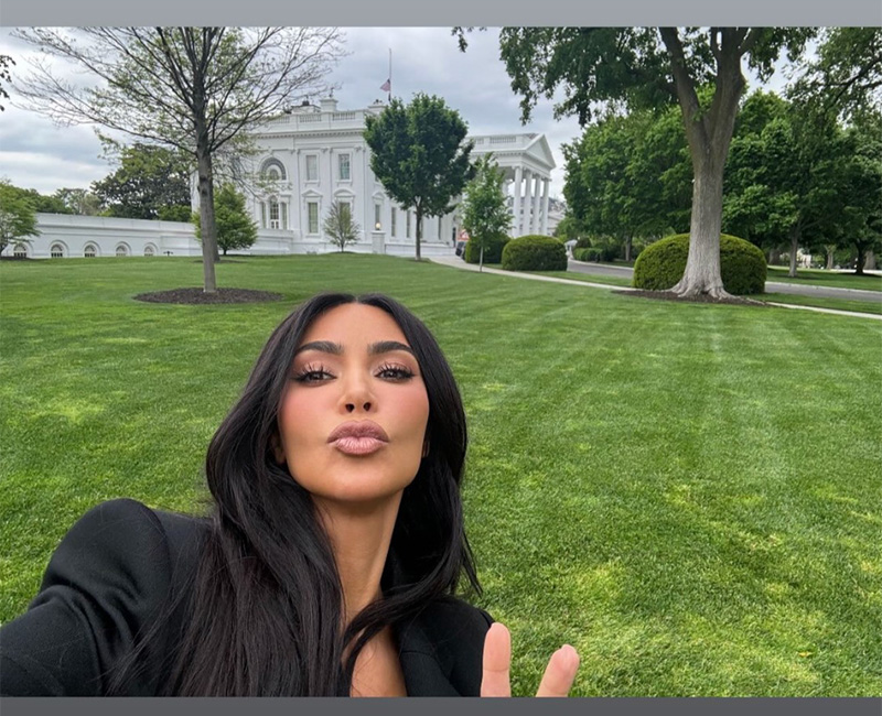 Kim Kardashian at the White House