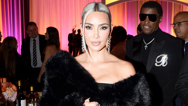 Kim Kardashian Debuts Platinum Blonde Hair Makeover at Charity Event: Photos