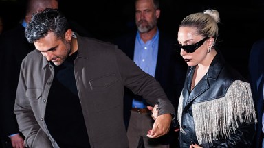Michael Polansky and Lady Gaga holding hands
