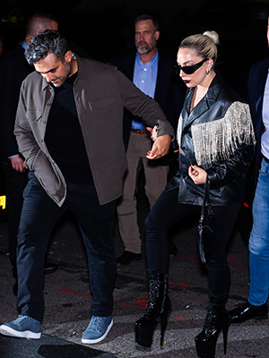 Michael Polansky and Lady Gaga walking