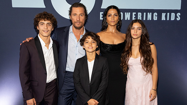 Matthew McConaughey and his wife and kids