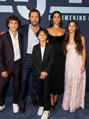 Matthew McConaughey and his family