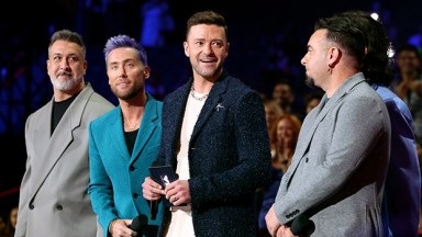 Joey Fatone, Lance Bass and Justin Timberlake