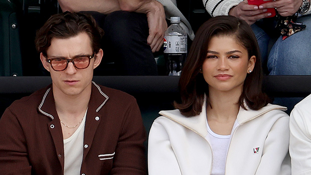 Tom Holland and Zendaya at a tennis match