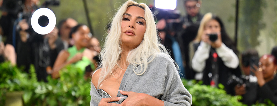 US socialite Kim Kardashian arrives for the 2024 Met Gala at the Metropolitan Museum of Art on May 6, 2024, in New York. The Gala raises money for the Metropolitan Museum of Art's Costume Institute. The Gala's 2024 theme is "Sleeping Beauties: Reawakening Fashion." (Photo by Angela WEISS / AFP) (Photo by ANGELA WEISS/AFP via Getty Images)
