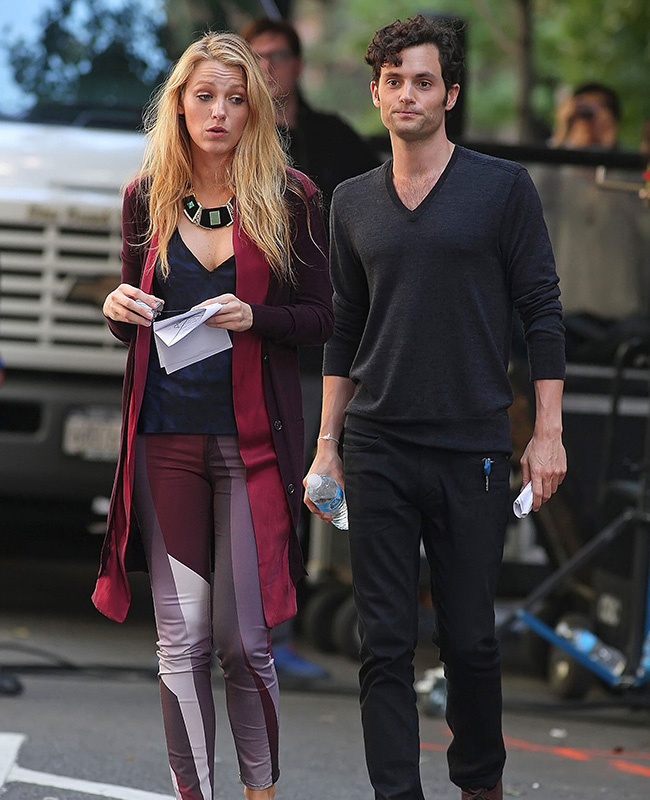 Blake Lively and Penn Badgley 