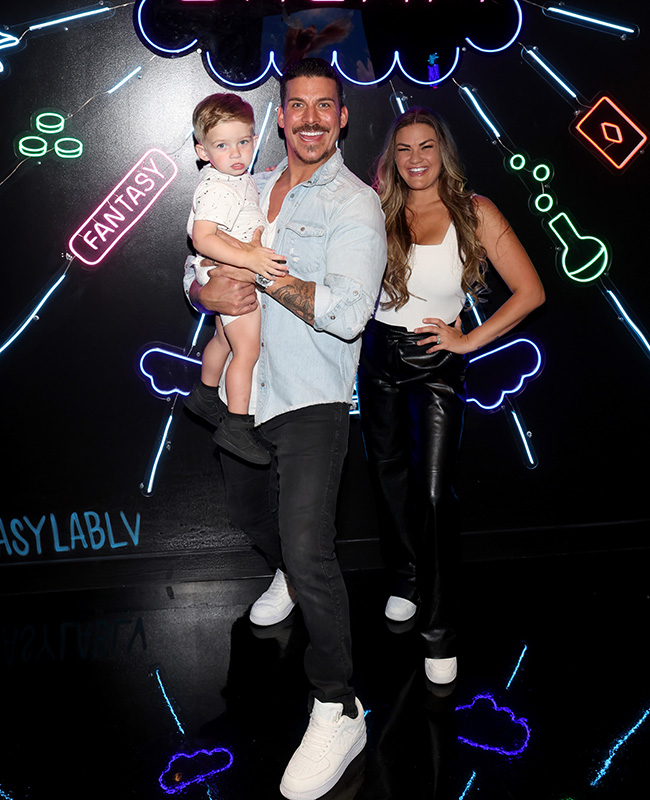 Jax Taylor and Brittany Cartwright with their child