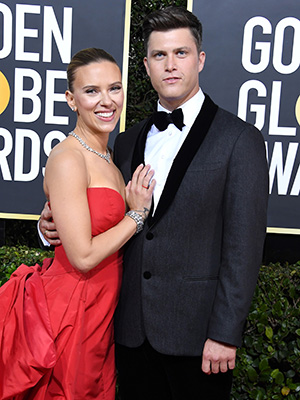 Scarlett Johansson and Colin Jost