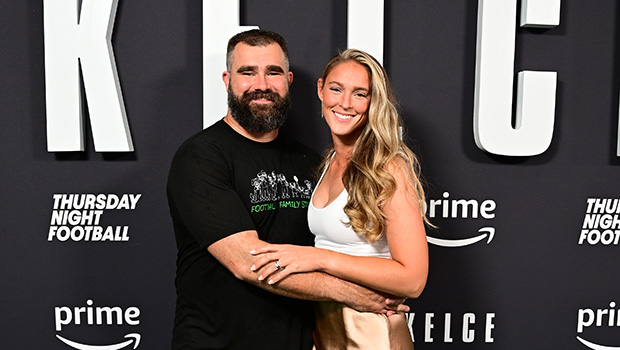 Jason Kelce and Kylie Kelce