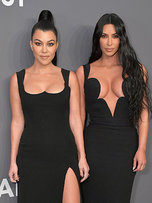 Kourtney Kardashian and Kim Kardashian