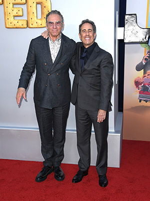Jerry Seinfeld Reunites With Sitcom Co-Star Michael Richards in Rare Red Carpet Appearance: Photos