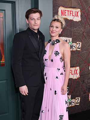 Jake Bongiovi and Millie Bobby Brown