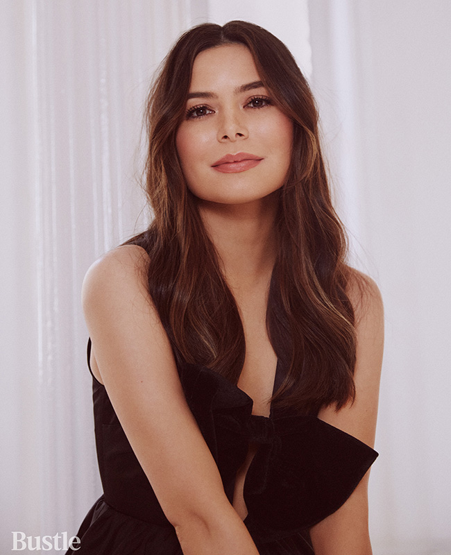 Miranda Cosgrove posing for Bustle magazine in 2024