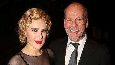 Rumer Willis and Bruce Willis