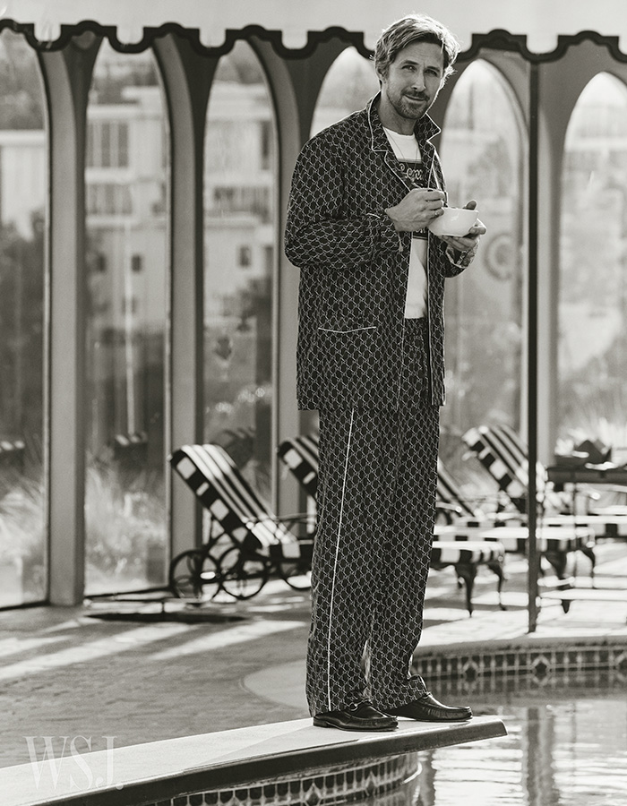 Ryan Gosling posing for WSJ Magazine