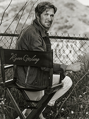 Ryan Gosling posing for WSJ. Magazine